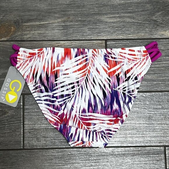 NWT GO by Gossip Palm Dazed Strappy Hipster Bikini Bottoms Size Medium Swimsuit - Picture 3 of 9
